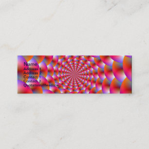 Sphères cartes de visite en rose et violet