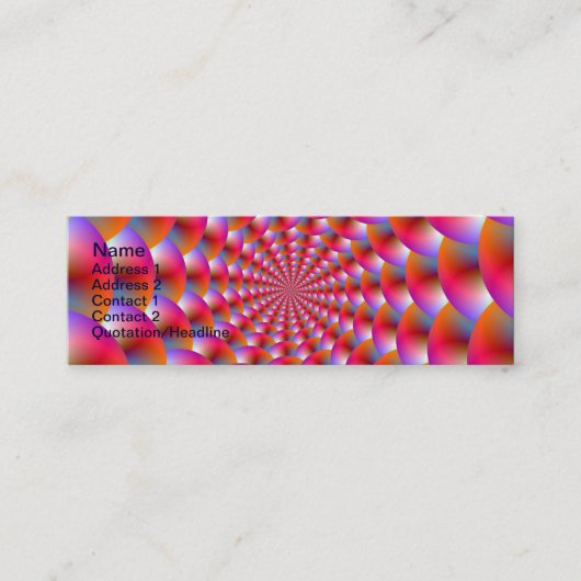 Sphères cartes de visite en rose et violet (Devant)