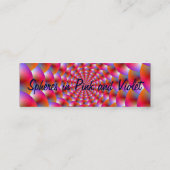 Sphères cartes de visite en rose et violet (Dos)