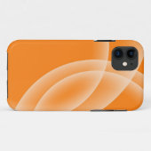 Sphères de chevauchement - coque iphone orange (Dos (Horizontal))