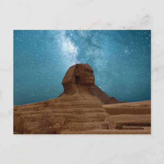 Sphinx : Carte postale égyptienne (Devant)