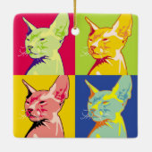 Sphinx cat keramisch ornament (Achterkant)