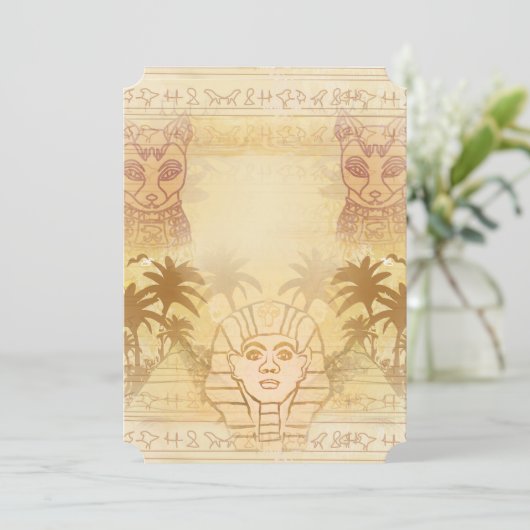 Sphinx de Giza Invitation (Debout devant)