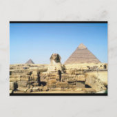 Sphinx en piramide briefkaart (Voorkant)