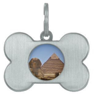 Sphinx en piramide huisdieren naamplaatje