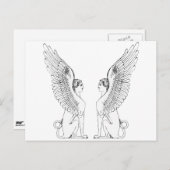  Sphinx-illustratie Briefkaart (Voorkant / Achterkant)