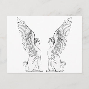  Sphinx-illustratie Briefkaart