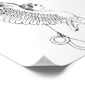  Sphinx-illustratie Poster (Hoek)