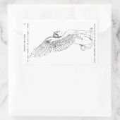  Sphinx-illustratie Rechthoekige Sticker (Tas)