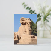 Sphinx in Karnak Temple - Egypte Briefkaart (Staand voorkant)