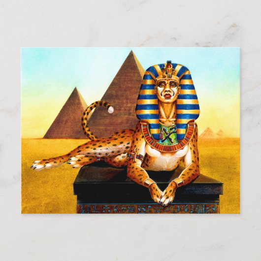 Sphinx met Golden Eyes Briefkaart (Voorkant)
