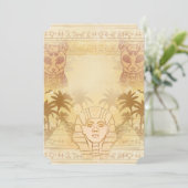Sphinx of Giza Invitation Kaart (Staand voorkant)