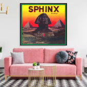 Sphinx Oranje LabelLindsay, CA Canvas Afdruk (Insitu (Woonkamer))