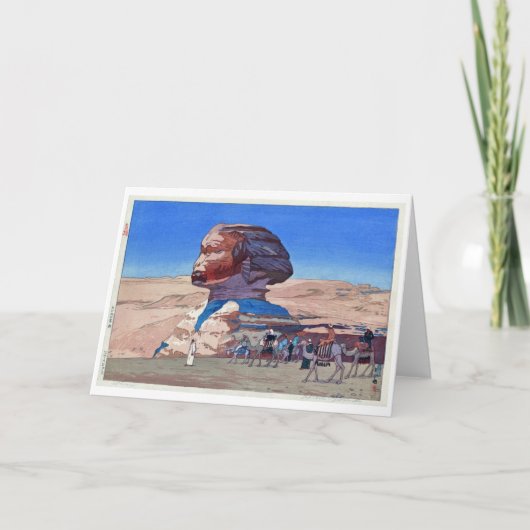 Sphinx (overdag), Hiroshi Yoshida Kaart (Voorkant)