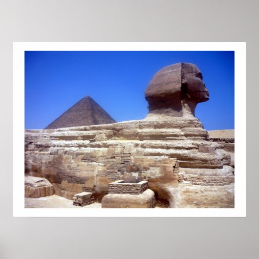sphinx piramide grens poster (Voorkant)