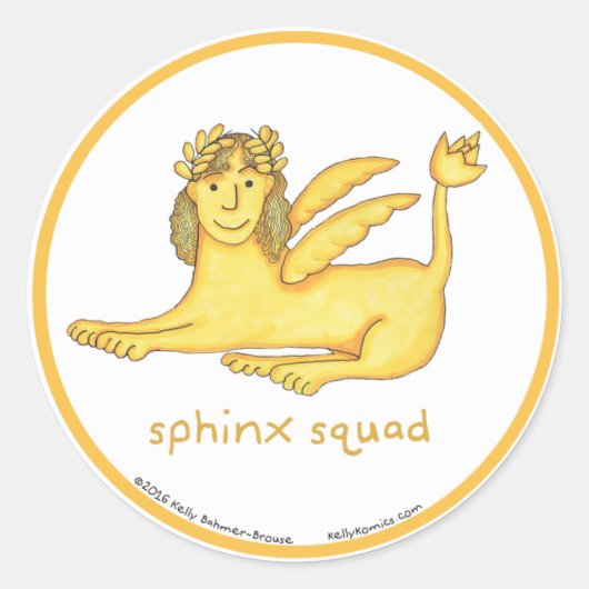 Sphinx Squad autocollants ronds (Devant)