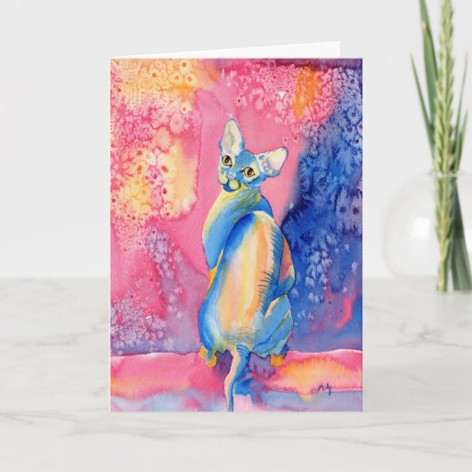 Sphynx Cat #2 Wenskaarten Kaart (Voorkant)