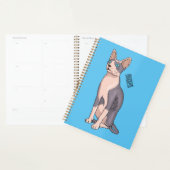 Sphynx cat cartoon illustration (Devant avec enveloppe)