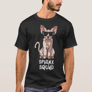 Sphynx Cat Funny Cat Lover Sunbril beste vriend T-shirt