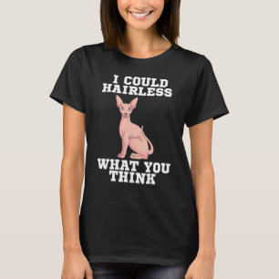 Sphynx Cat Hairless Pet Dierenvriend Breeder Veter T-shirt