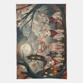 Sphynx Cat Halloween Spooky Theedoek (Verticaal)