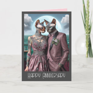 Sphynx Cat Jubileum Kaart   Samen perfectioneren