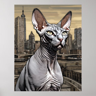 Sphynx Cat - Kunstdruk Poster