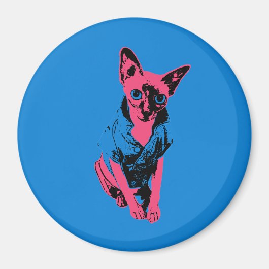Sphynx Cat Magneet (Voorkant)