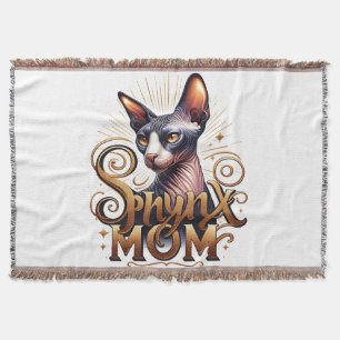 Sphynx Cat Mom Crazy Cat Lady Gooi Deken
