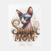 Sphynx Cat Mom Deken Moederdag (Voorkant)