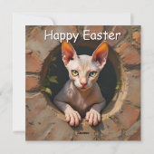 Sphynx Cat - Paasvakantie Kaart (Achterkant)