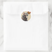Sphynx Cat Ronde Sticker (Tas)