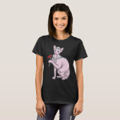 Sphynx Cat Sailor Flag T-shirt (Voorkant volledig)