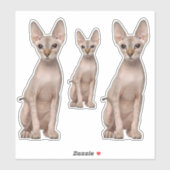 Sphynx Cat Stickers (Vel)