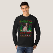 Sphynx Cat Xmas Tree Ugly Santa Sphynx Cat Chris T-shirt (Voorkant volledig)