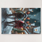 Sphynx Cats Christmas Snow Holiday Legpuzzel (Horizontaal)