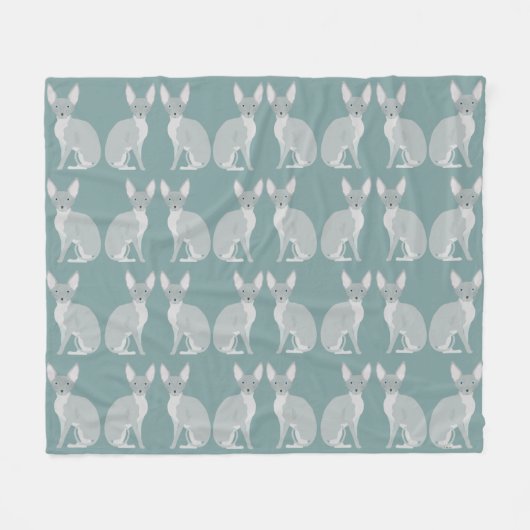 Sphynx Cats Fleece Blanket Deken (Voorkant (Horizontaal))