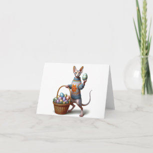 Sphynx Easter Downloadable-Wenskaart Kaart
