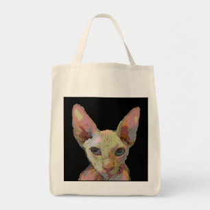 SPHYNX HAIRLESS CAT-CANVAS TAS