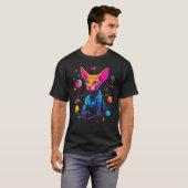 Sphynx Hairless Cat Space T-shirt (Voorkant volledig)