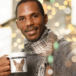 SPHYNX HAIRLESS CATS, mokken, Bald is mooie Koff Koffiemok