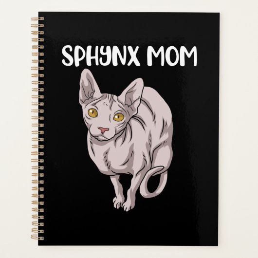 Sphynx-kat-cadeaus voor vrouwen Sphynx-kat Planner (Voorkant)
