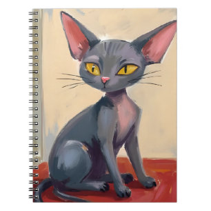 Sphynx Kat Haarloze Kat Huisdier Aquarel Notitieboek