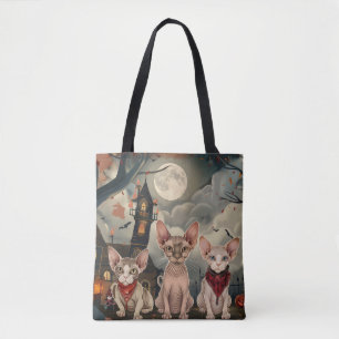 Sphynx Kat Halloween Spoken Draagtas