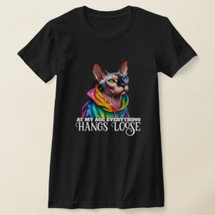 Sphynx Kat Hang Losse Verjaardag T-shirt