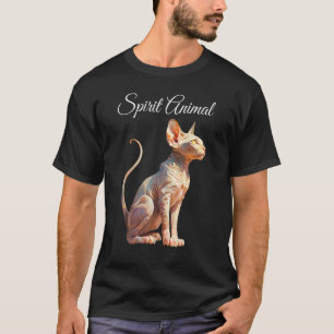 Sphynx kat is mijn spirituele dier haarloze myster t-shirt