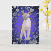 Sphynx-kat Kaart (Gele Bloem)