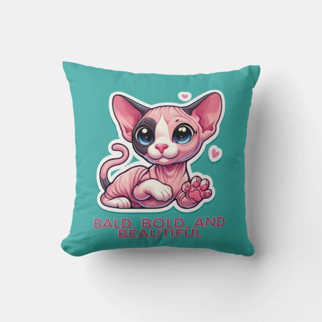 Sphynx-kat Kussen (Voorkant)