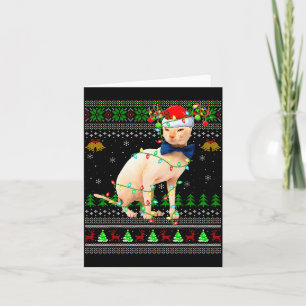 Sphynx Kat Lelijke Kerst Truien Vakantie Sinterkla Kaart