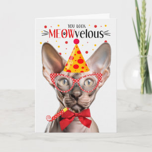 Sphynx Kat MEOWvelous Verjaardag Kaart